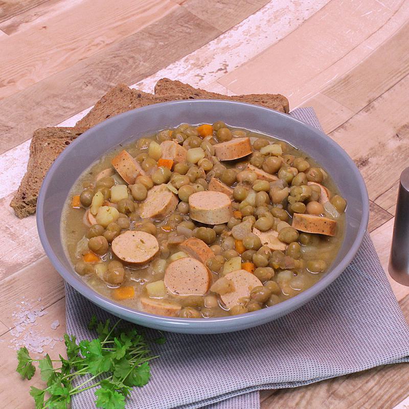 Vegane Bockwurst ohne Zusatzstoffe Vakuumpack
